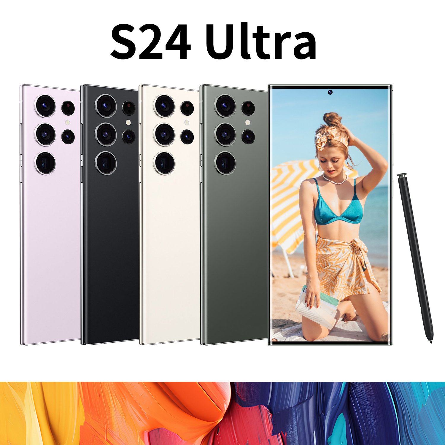 2024 New Original cellphone S24 Ultra 16GB+1TB 5G Smartphone 7.3inch Unlocked dual card Android 13.0 Mobilephones