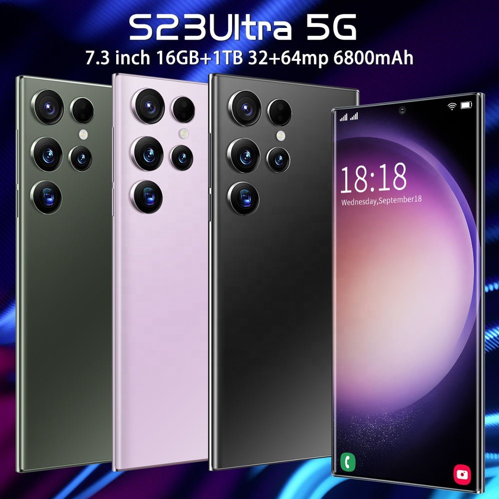 Factory Price S23 Ultra Phone 5g Smartphone Android 13.0 Mobile Phones Hot New 1tb Android 6.8 Inch 16gb + Hd Oled