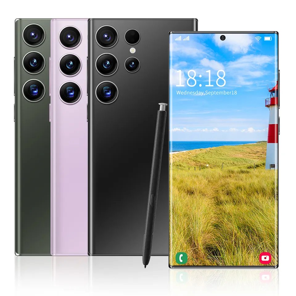 Hot selling S24 galaxy Ultra 6.8 Big Screen 5G smartphone 1TB Android phone Unlocked Cell Phone Original Custom Cheap phone