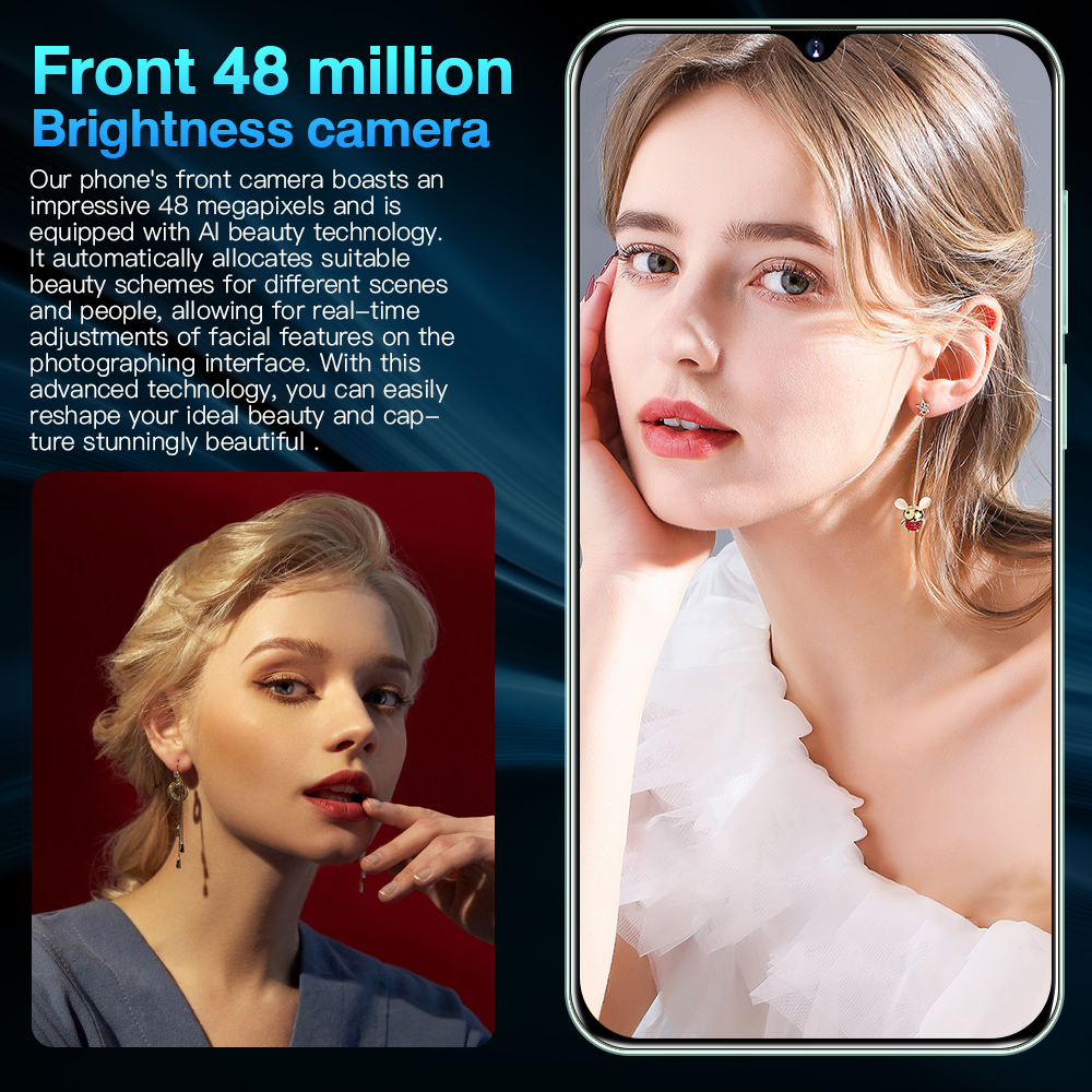 High Quality Unlocked 4g 5g Android 12 Celular Cellphone 6.8inch S 22 Smartphone Reno9 pro Mobile Phone