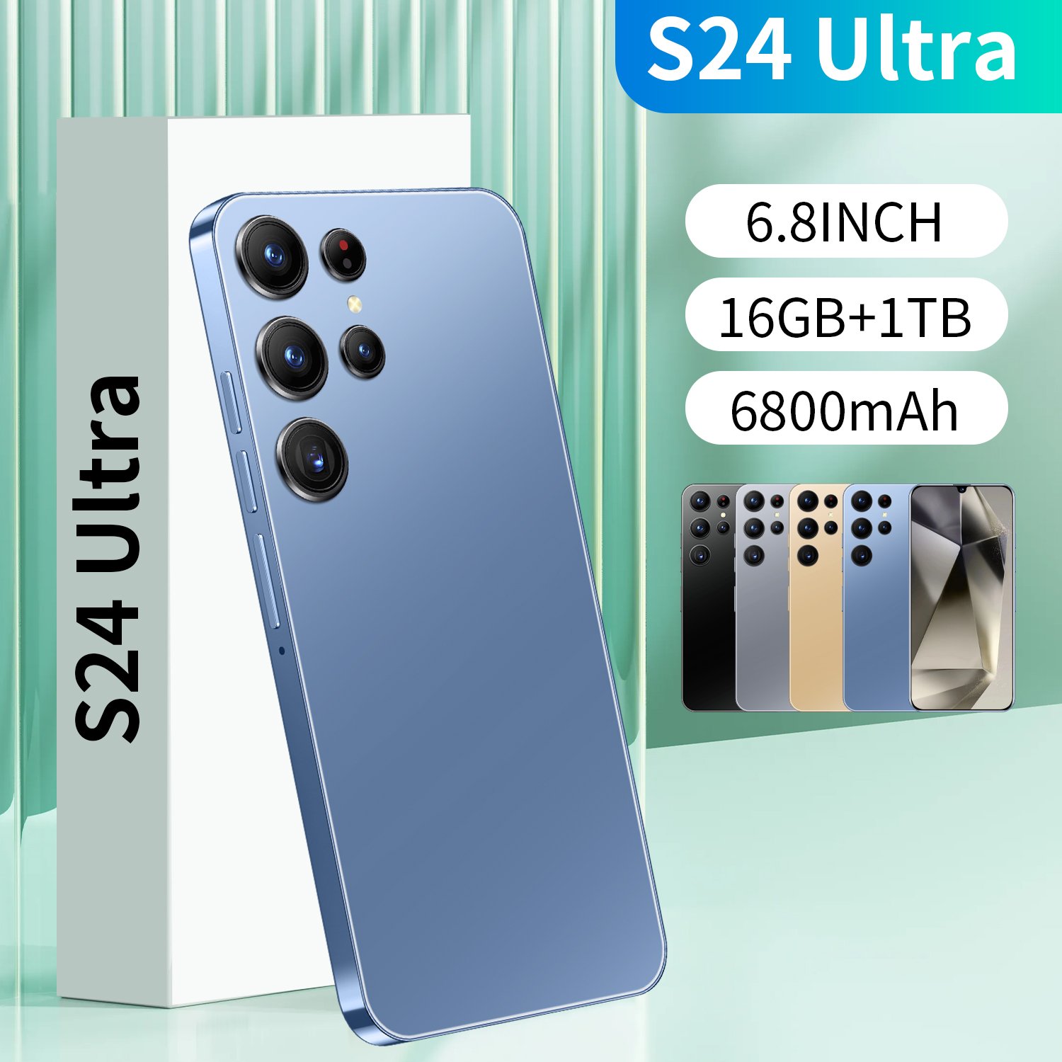 Original 5G Smartphone S24 Ultra 7.2 inch Big Screen 12GB+516G B Smartphone 5G Android 13 FOR Brand New Clone S24 Ultra