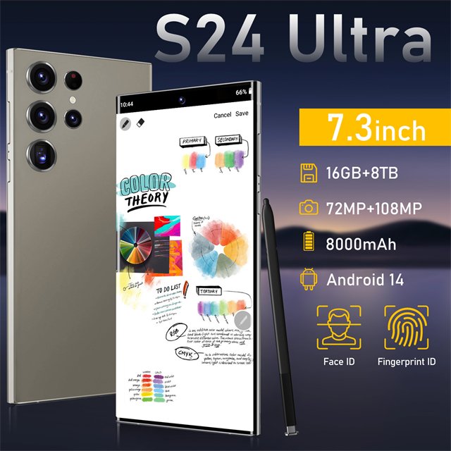 New Dual Sim Card 1440*3200 Pixel 4G 5G Smartphones Sansung Galaxy S24 Ultra 45w Fast Charging 200mp Rear Camera Mobile Phone