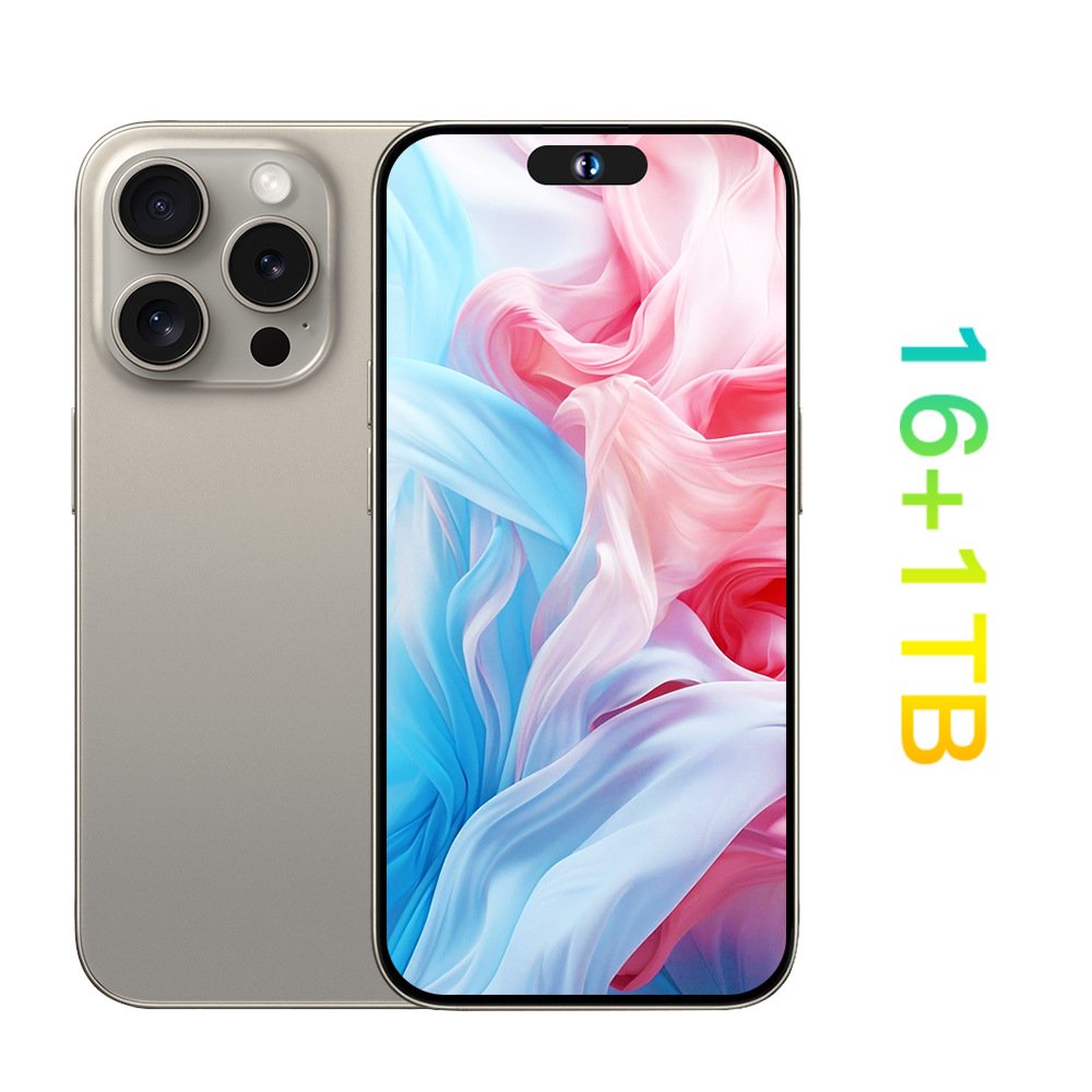 Have Logo Clone 15 pro max 6.8 inch screen 4G 5G smartphone 16GB+512GB unlocked i cell phone 15 pro max Cheap Version Dual Sim