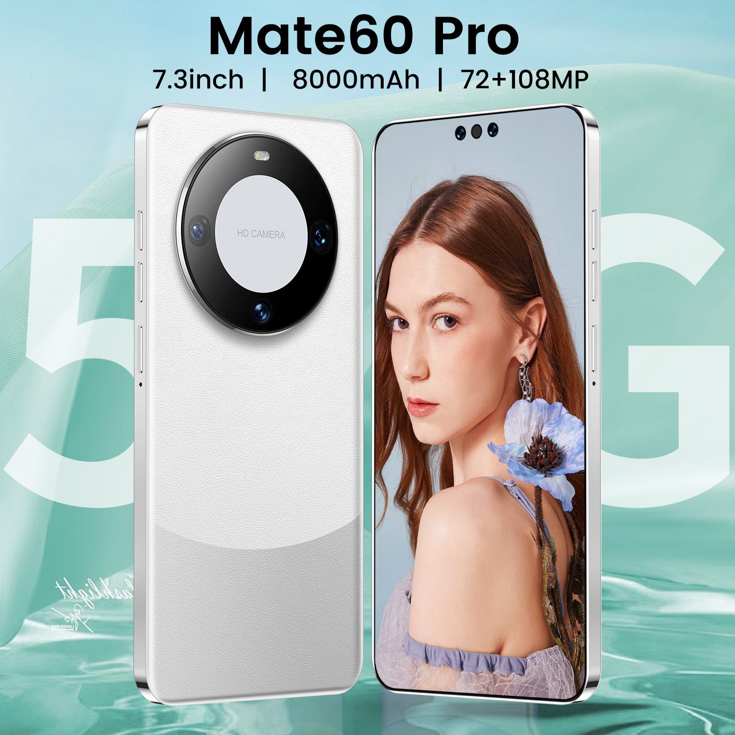 Hot Selling Mate 60 Pro Original 16GB+1TB 5G SmartPhone 74mp+108mp Face Unlock Full Display Android 13.0 Cellphone MobilePhone