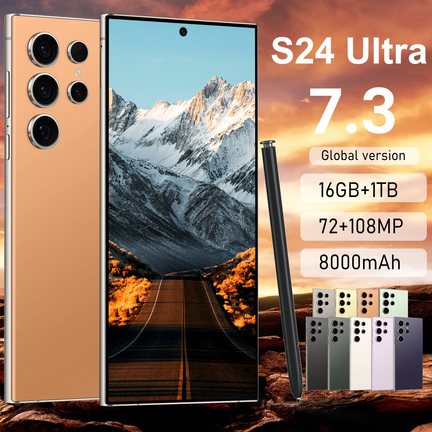 Original mobile phone s24 ultra 16GB+1TB large memory 5G dual card mobile game smart phone