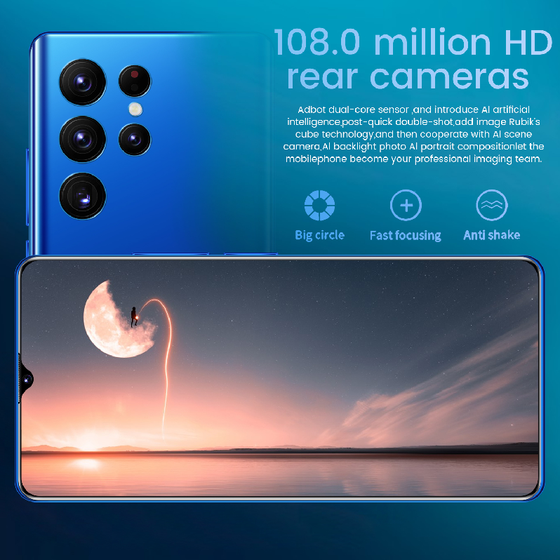 S23 Ultra 5G Android Smartphone with 16GB 1TB Storage Face ID Stylus Unlocked Cell Phone High Quality Mobile Phone