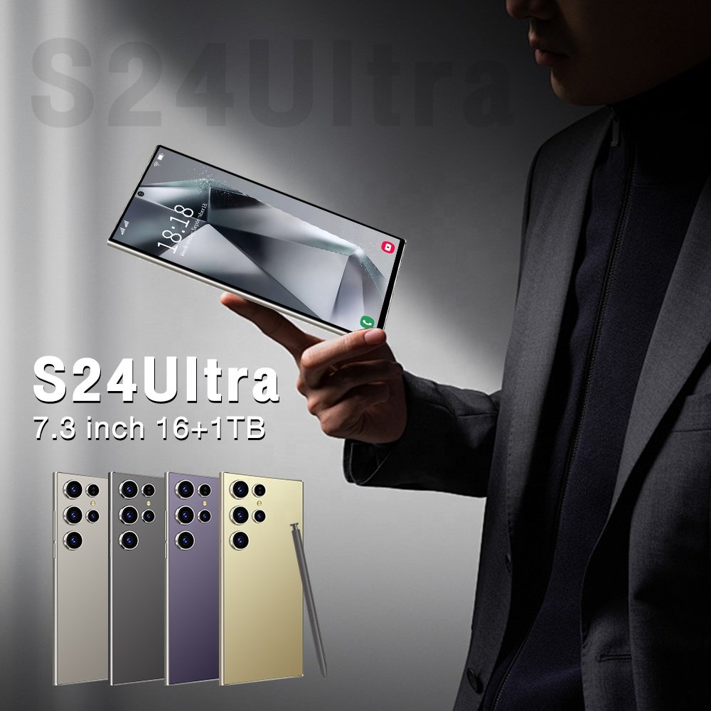 Dropshippin Newest Design S24 ULTRA Smartphone 7.3Inch With 16GB+1TB Large Memory Smartphone 5G Mobile Phone wholesale