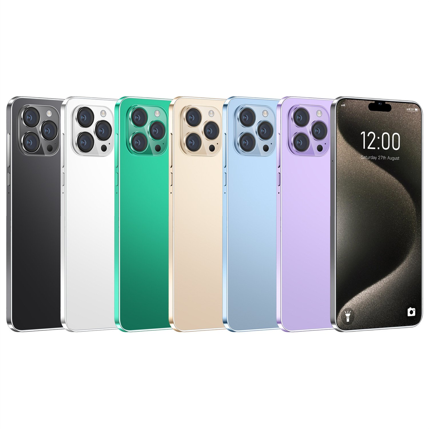 Original I15 Phone 14 Pro Max Neuf 7.3inch 12gb + 1tb Clone Smartphone 8 Core Celulares 14 Pro Max Unlocked Phone