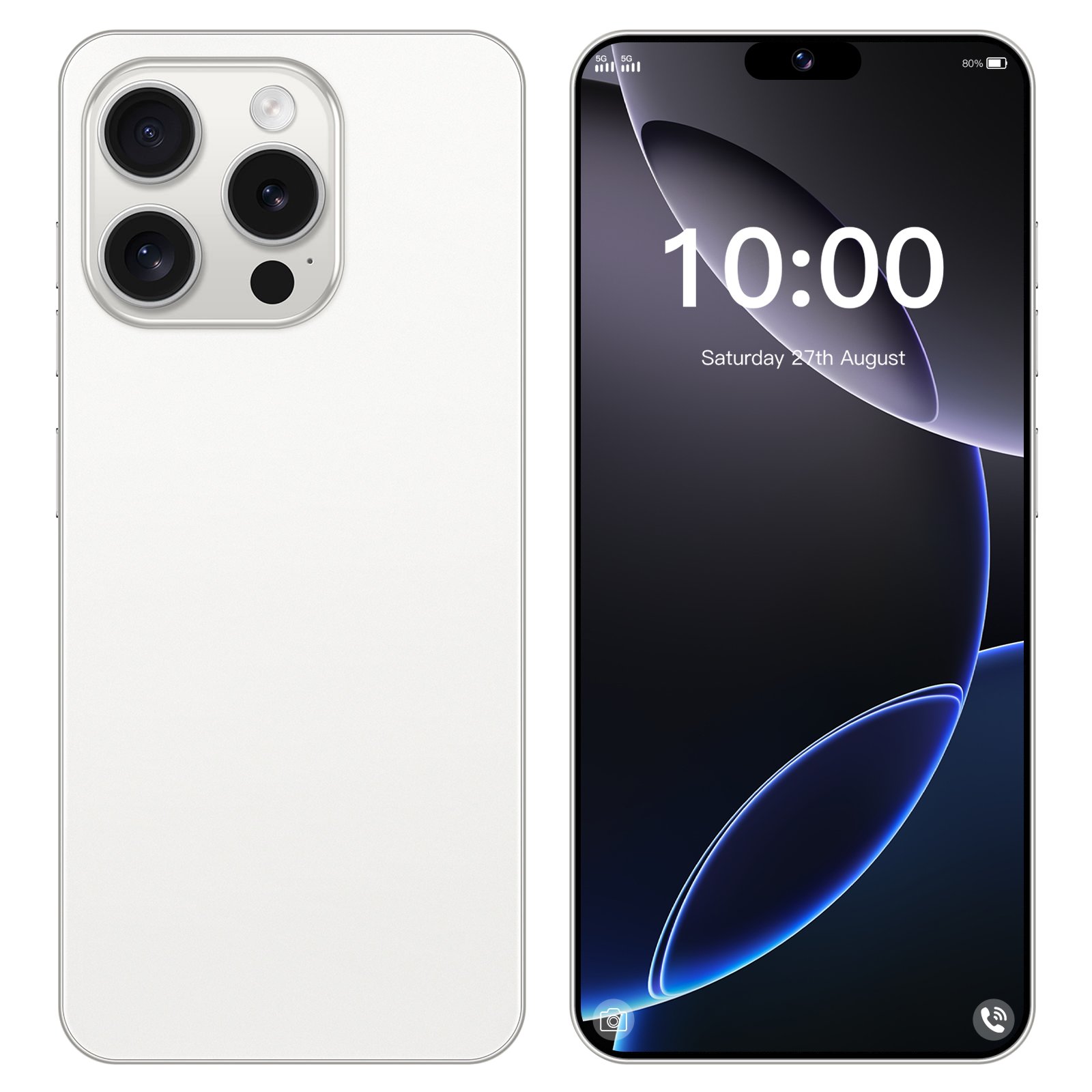 2024 Original 16 Pro Max Smartphone 6.8 Inch Full Screen 12GB+512GB Android 4G 5G Dual Sim Wifi Bt Fm Gps 4G+5G Mobile Phone