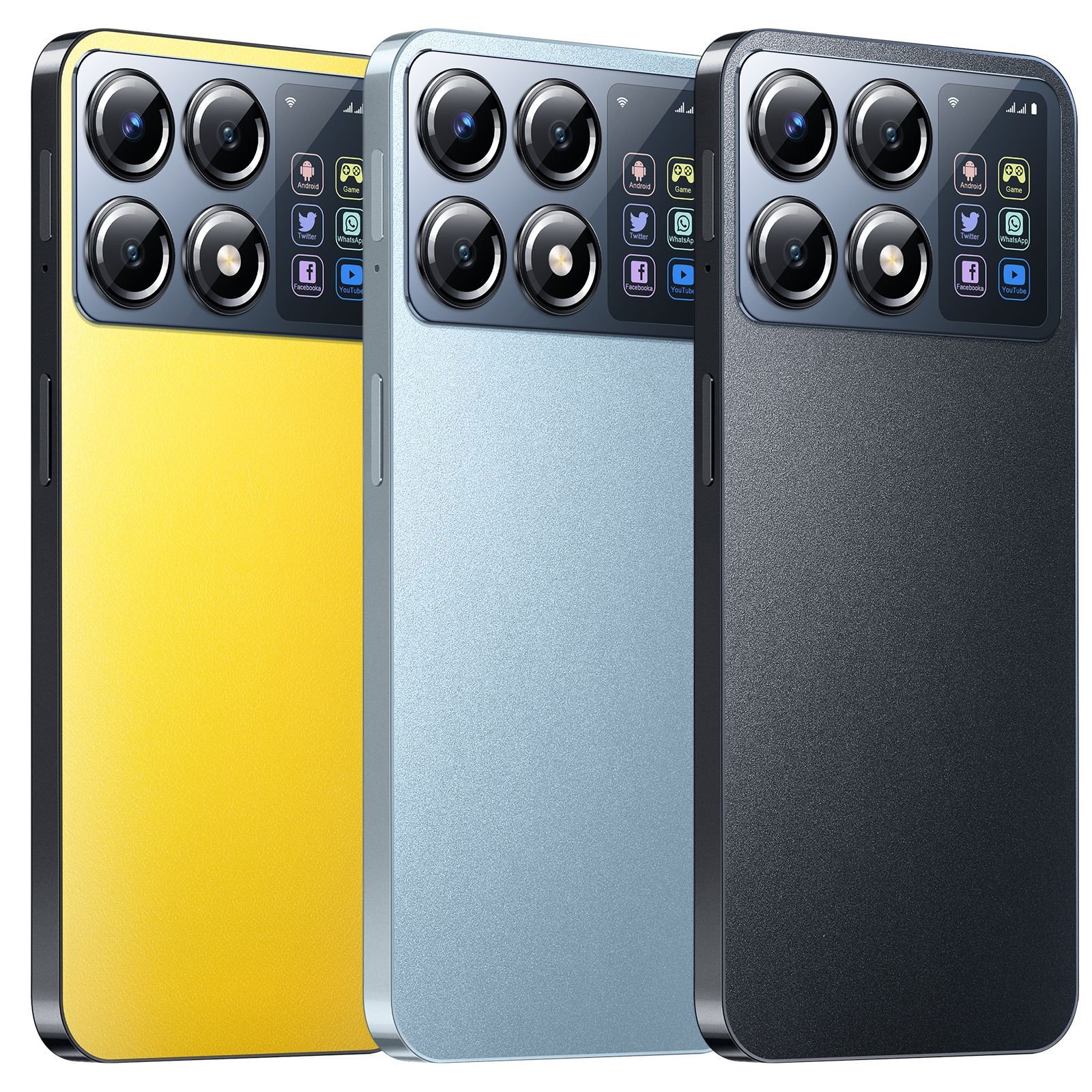 New X7 Pro 7.3\" Android 5G Smartphone 2+16G Dual Card Ten Core CPU Smart 3G 65W Android14-English Cross-Border Foreign Trade