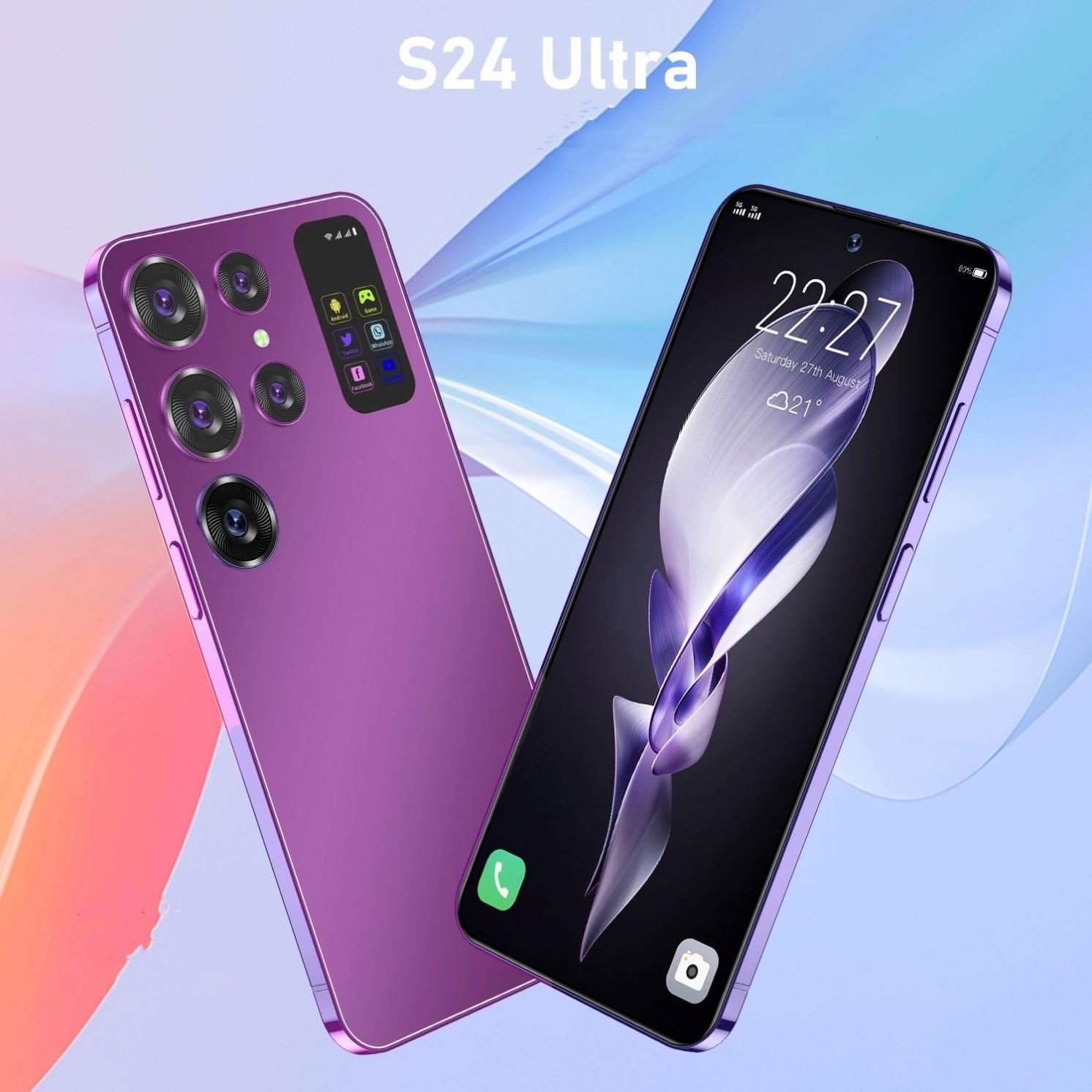 S24 1tb Android Smartphone Android 12.0 Mobile Phones Original S24 Ultra 5g Phone 7.3 Inch 16gb + Smart Phone TFT 65W 48MP