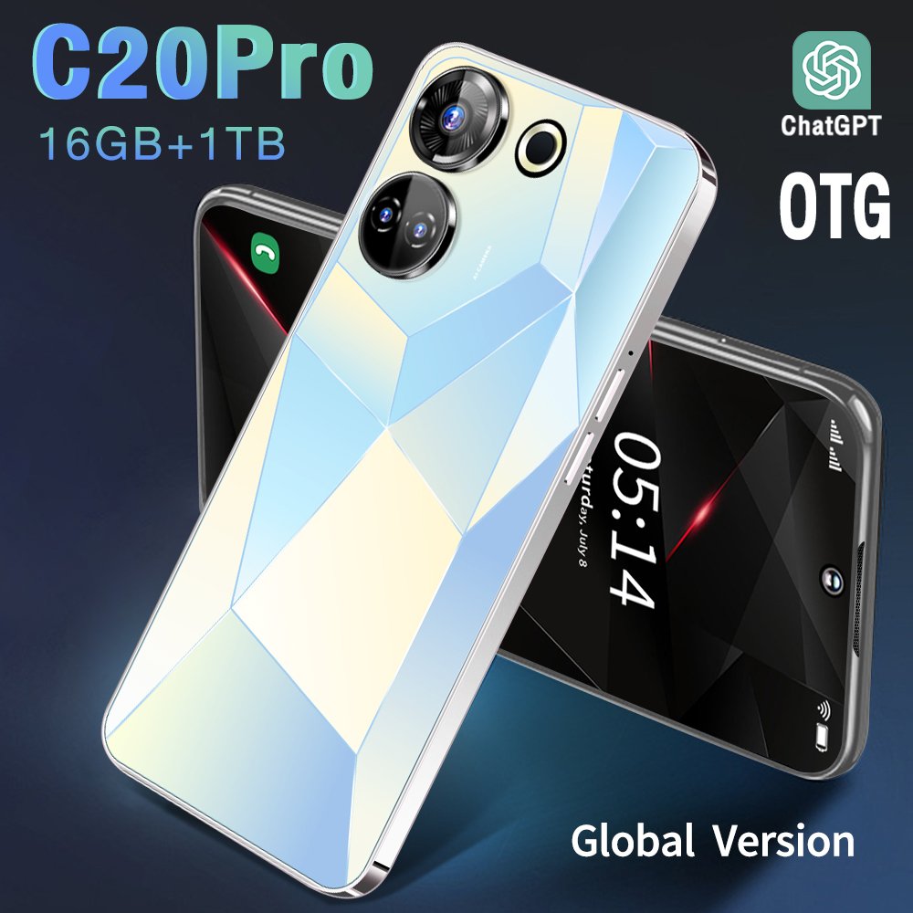 7.3 Inch Custom camon 20 premier Android 5G Smartphones 16Gb+1Tb Original tecno phones for 5g mobile phone
