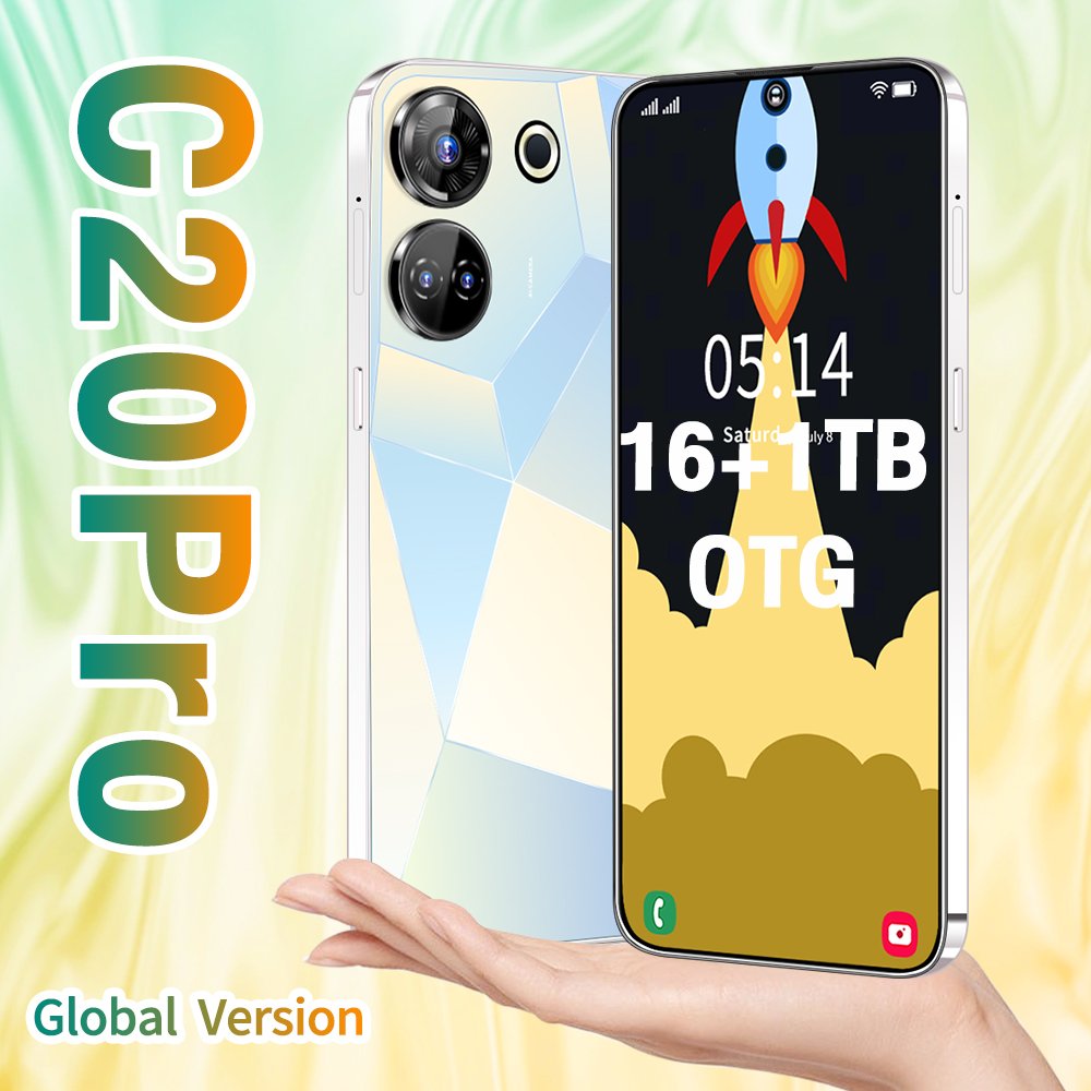 7.3 Inch Custom camon 20 premier Android 5G Smartphones 16Gb+1Tb Original tecno phones for 5g mobile phone