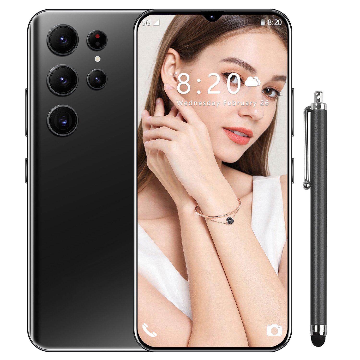 New OriginalS23 Ultra 6.53 Inch Big Screen 16GB+1TB Dual Sim GSM Cellular Android 8.1 5g Smartphone 6.5inch Unlocked Dual Card