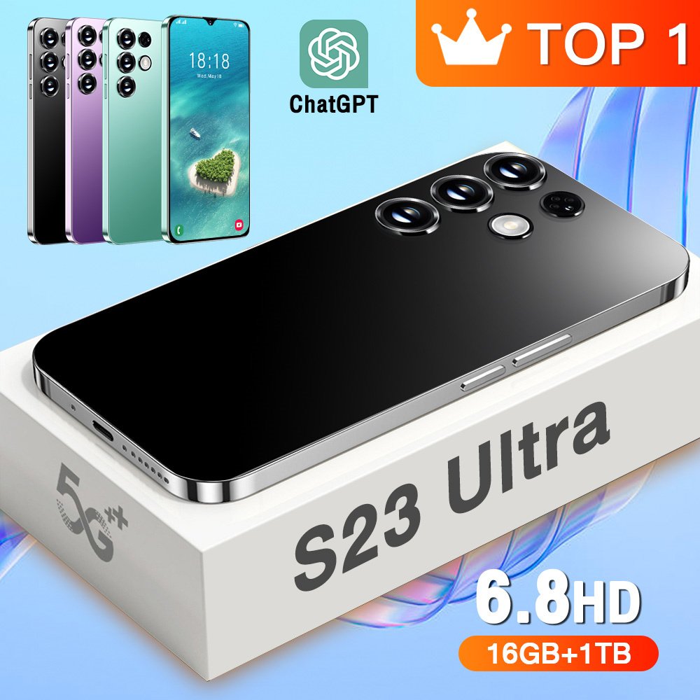 S23Ultra CPU:Qualcomm 888+ water drop screen, signal 5G, 48MP+72MP Android 13, charging interface, global spot available