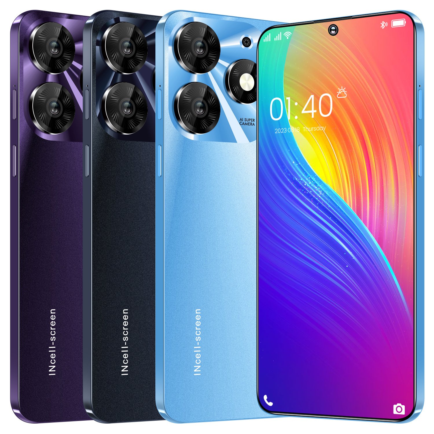 Hot selling 5G smartphone 7.0-inch high-definition dual card facial recognition fingerprint recognition smartphone