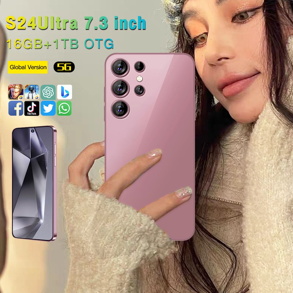 2024 Brand New S24 Ultra Phone 6.8 inch 512GB 4G 5G Smartphones Have Logo And Original Packing for Clone Version S24 ultra