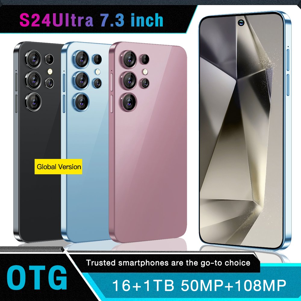 2024 Brand New S24 Ultra Phone 6.8 inch 512GB 4G 5G Smartphones Have Logo And Original Packing for Clone Version S24 ultra
