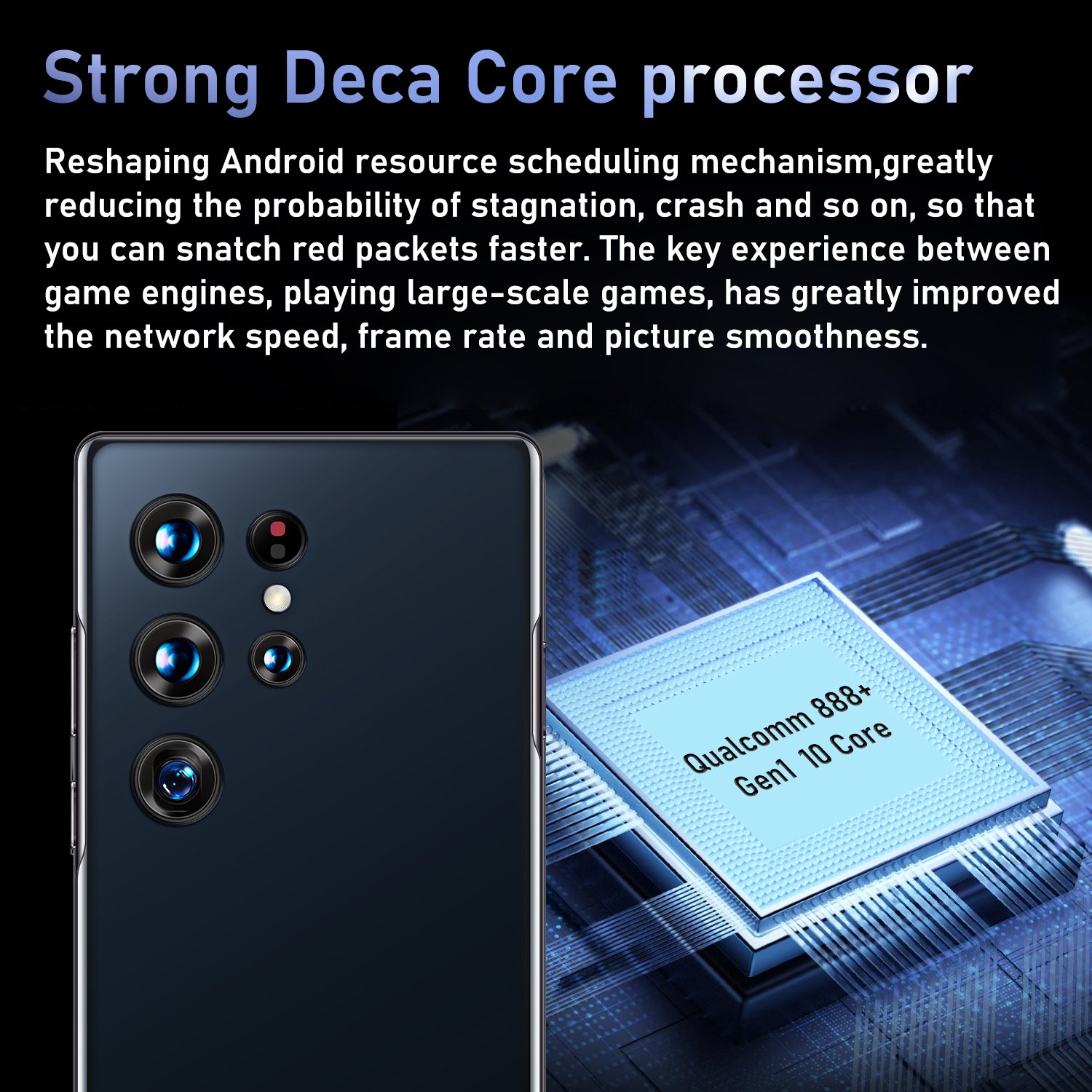 2023 New Mobile Phones 7.3 inch 16GB+1T 4G 5G Smartphones With Stylus 5 Cameras Face ID Unlocked Cellphones S22 Ultra