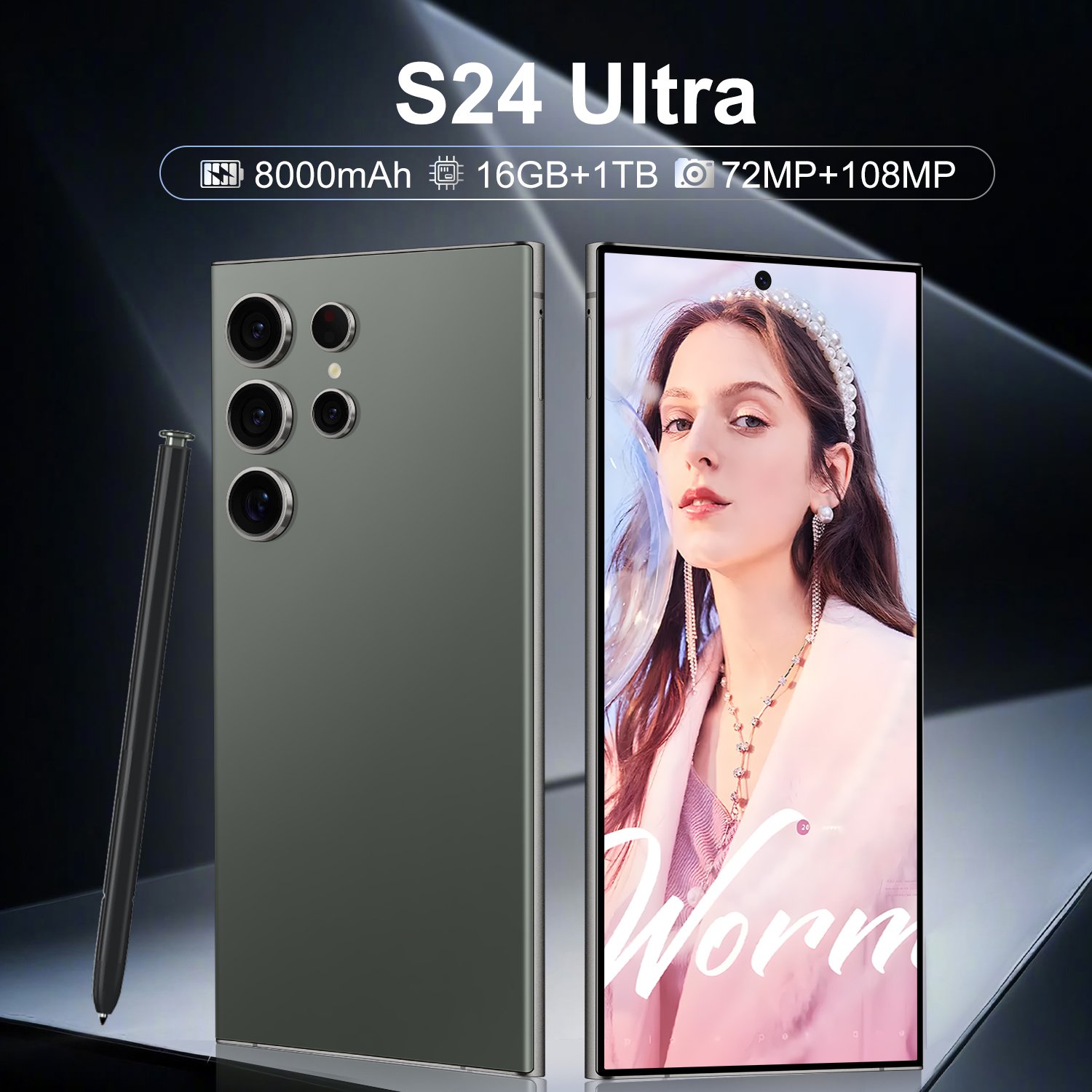 2024 New S24 Ultra Phone 6.8 inch 512GB 4G 5G Smartphones Have Logo And Original Packing for Clone Version S24 ultra