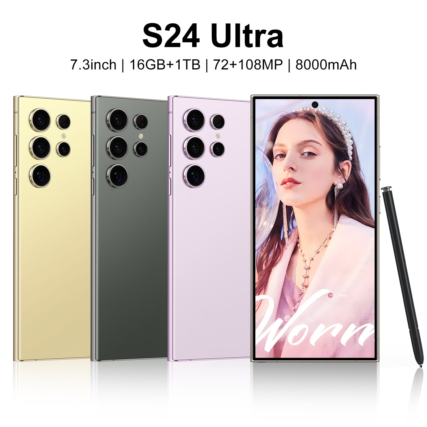 2024 New S24 Ultra Phone 6.8 inch 512GB 4G 5G Smartphones Have Logo And Original Packing for Clone Version S24 ultra