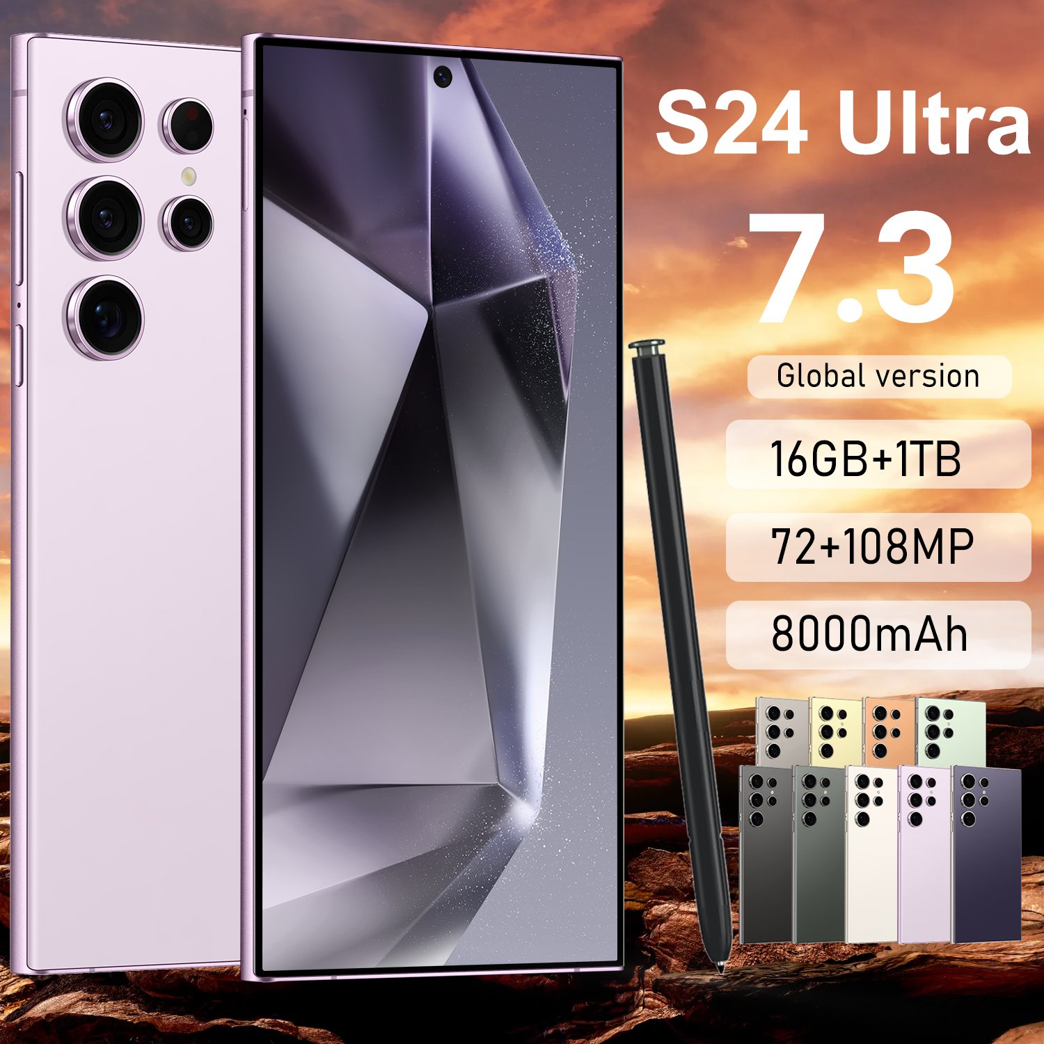 2024 New S24 Ultra Phone 6.8 inch 512GB 4G 5G Smartphones Have Logo And Original Packing for Clone Version S24 ultra