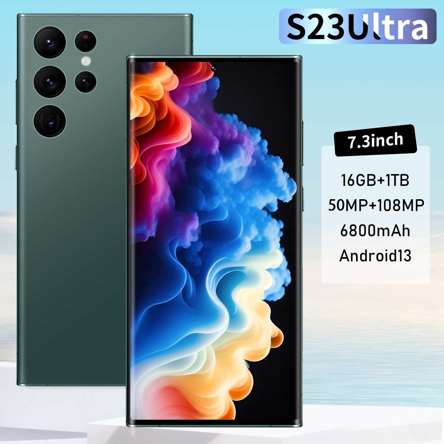 Original S23 Ultra 16gb+1tb 7.3inch Mobile Phone Android Phone 5g Dual Sim Dual Standby Unlocked Smartphone S23 Ultra