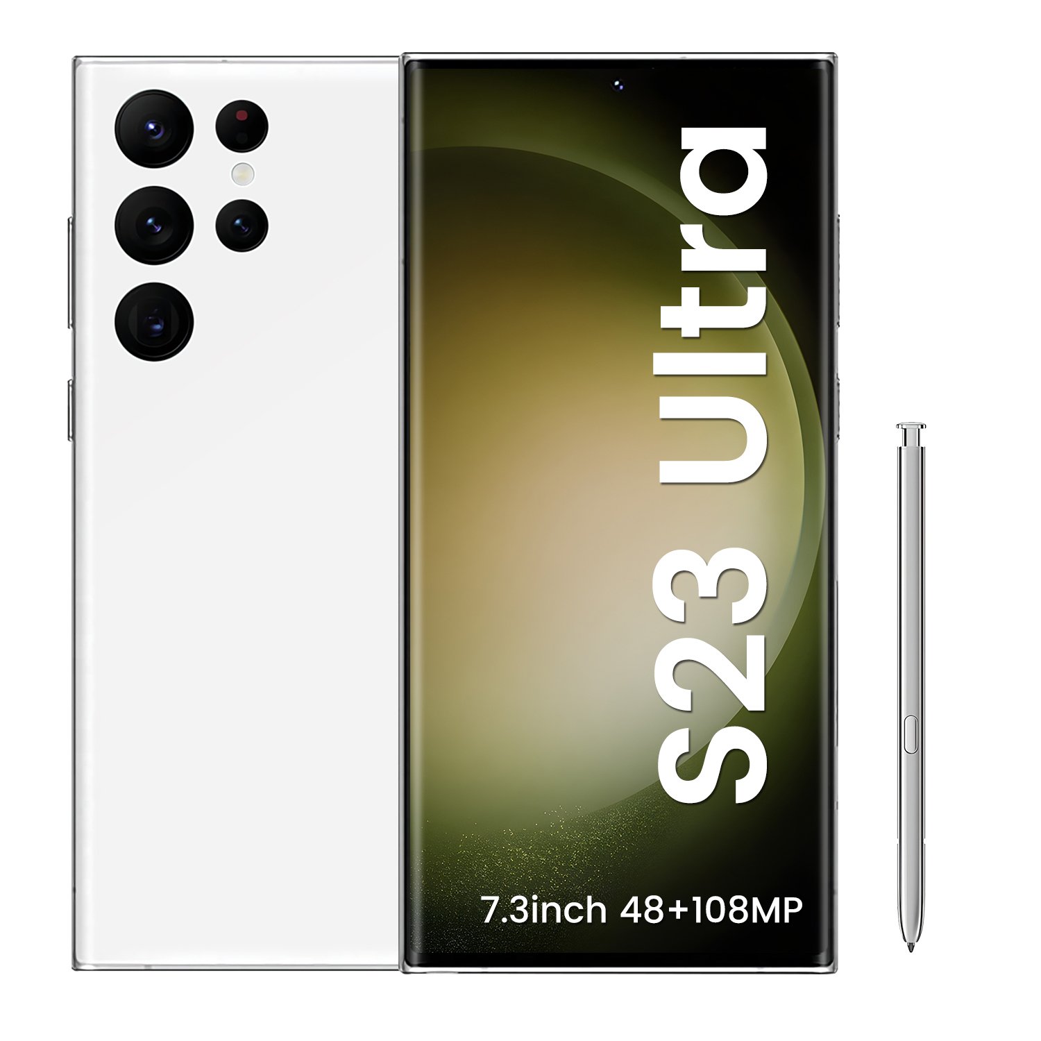 New PHONE S23 Ultra 16GB+1TB 5G 7.2-inch MTK6889 48MP 108MP with built-in pen Android 12 smartphone