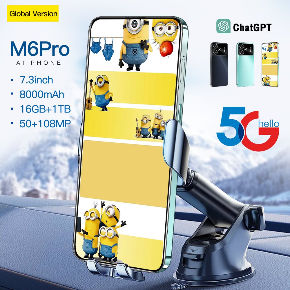 Original 5G Smartphone For M6 Pro Brand New Gaming Mobile Phone Smart Phone 16G 1T 256G Cheap Telephone Intelligent