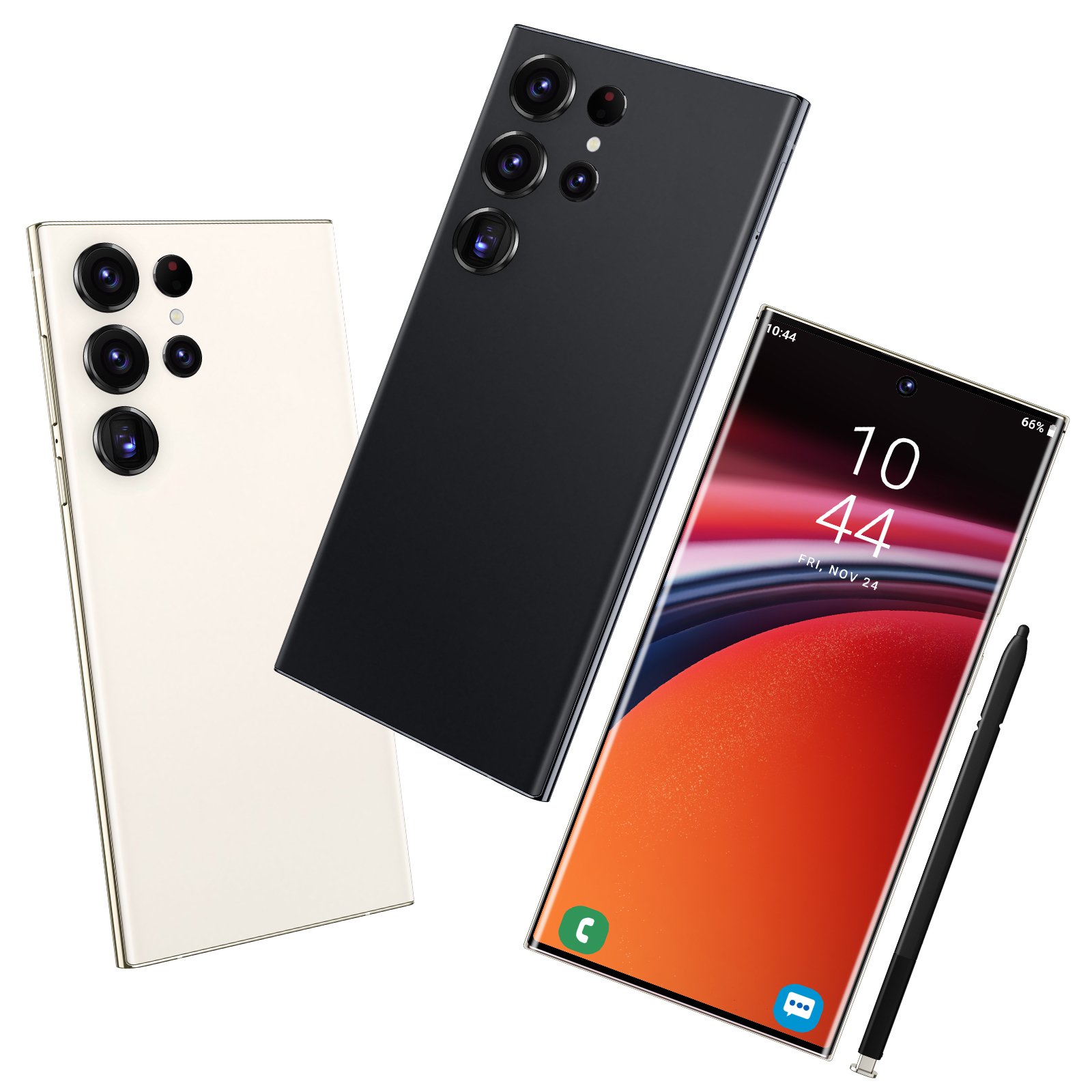New 5G Android smartphone with 7.3-inch screen and 16+1TB dual card facial recognition fingerprint unlocking for mobile phones