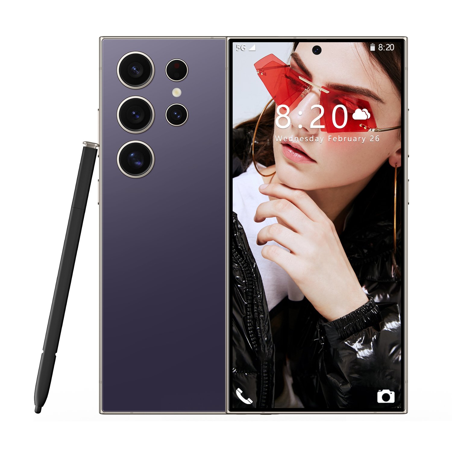New Global S24 ULTRA Cell Phone 7.3 Inch Big Screen 5G Smartphone 16GB+1TB Dual SIM Android Mobile Phone S24 ULTRA
