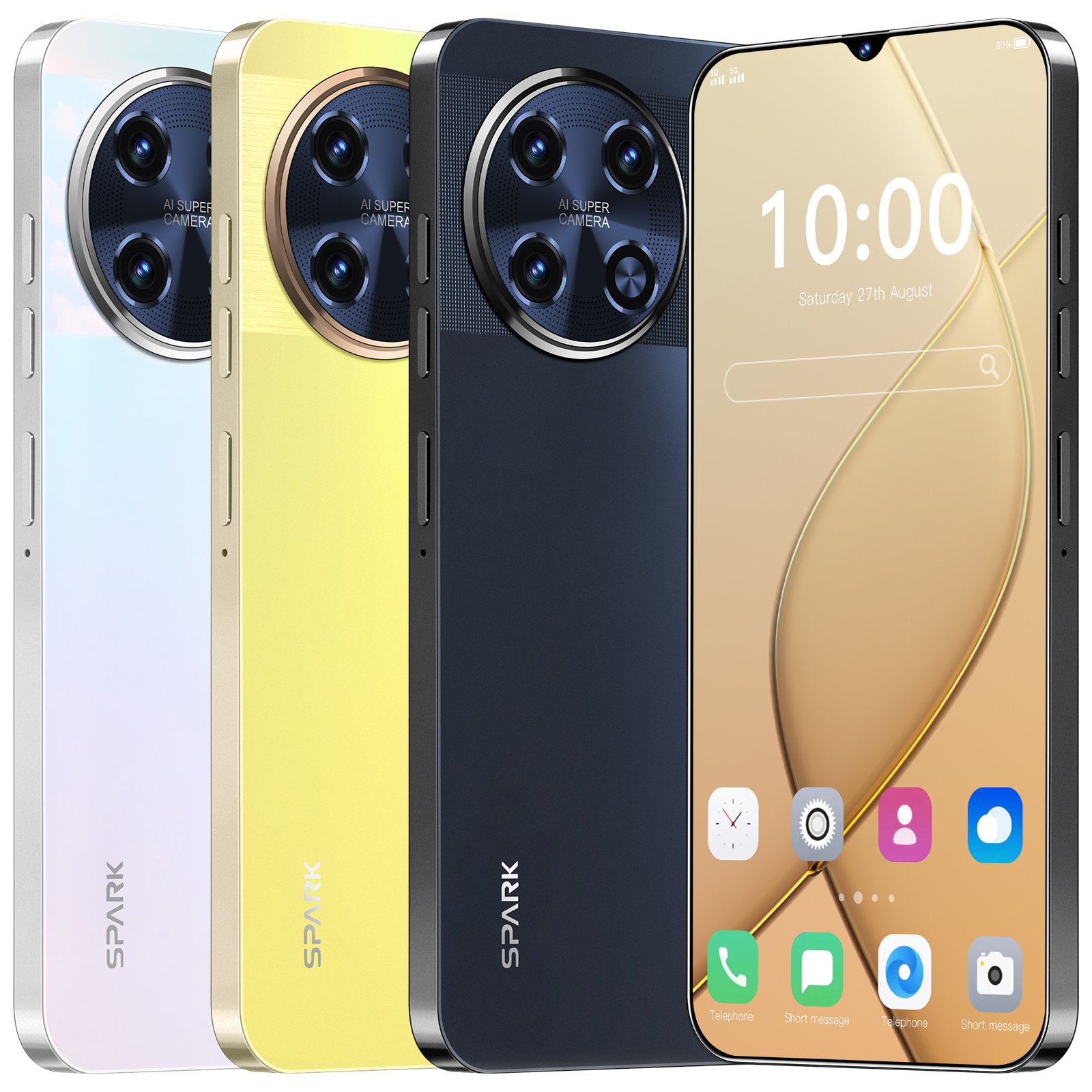 Factory Direct 7.3 inch Android Smartphone 16GB RAM/1TB Storage 6800mAh Battery Dual SIM MTK Processor 5g mobile phones