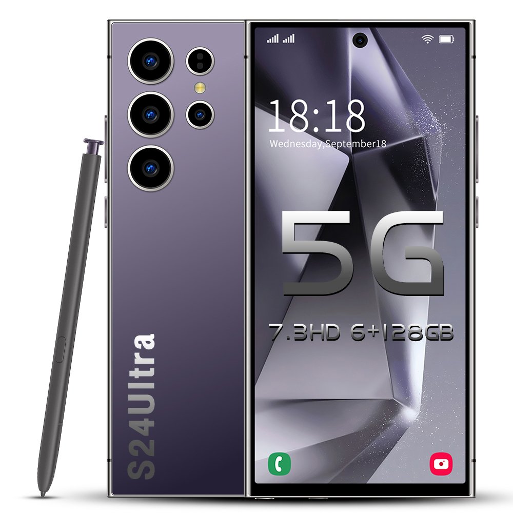 S-Pen android phone 6+128G Galaxy S24 Ultra smartphone 7.3inch telephone Fast Charging Unlock 4G WIFI S23 S24 mobile phone