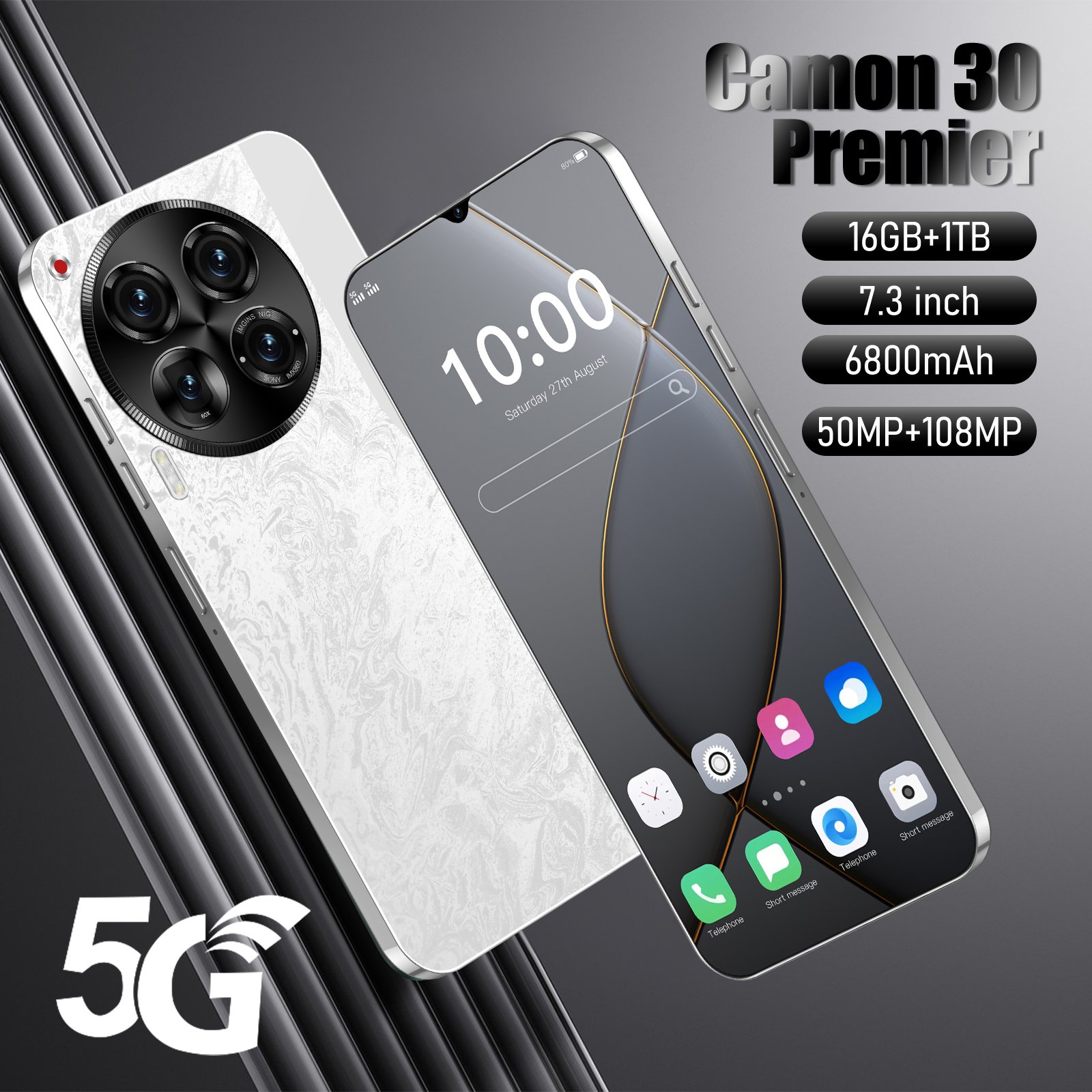 Global Unlocked Camon 30 Premier 5G - 7.3-inch Wholesale 4G/5G Android Smartphone