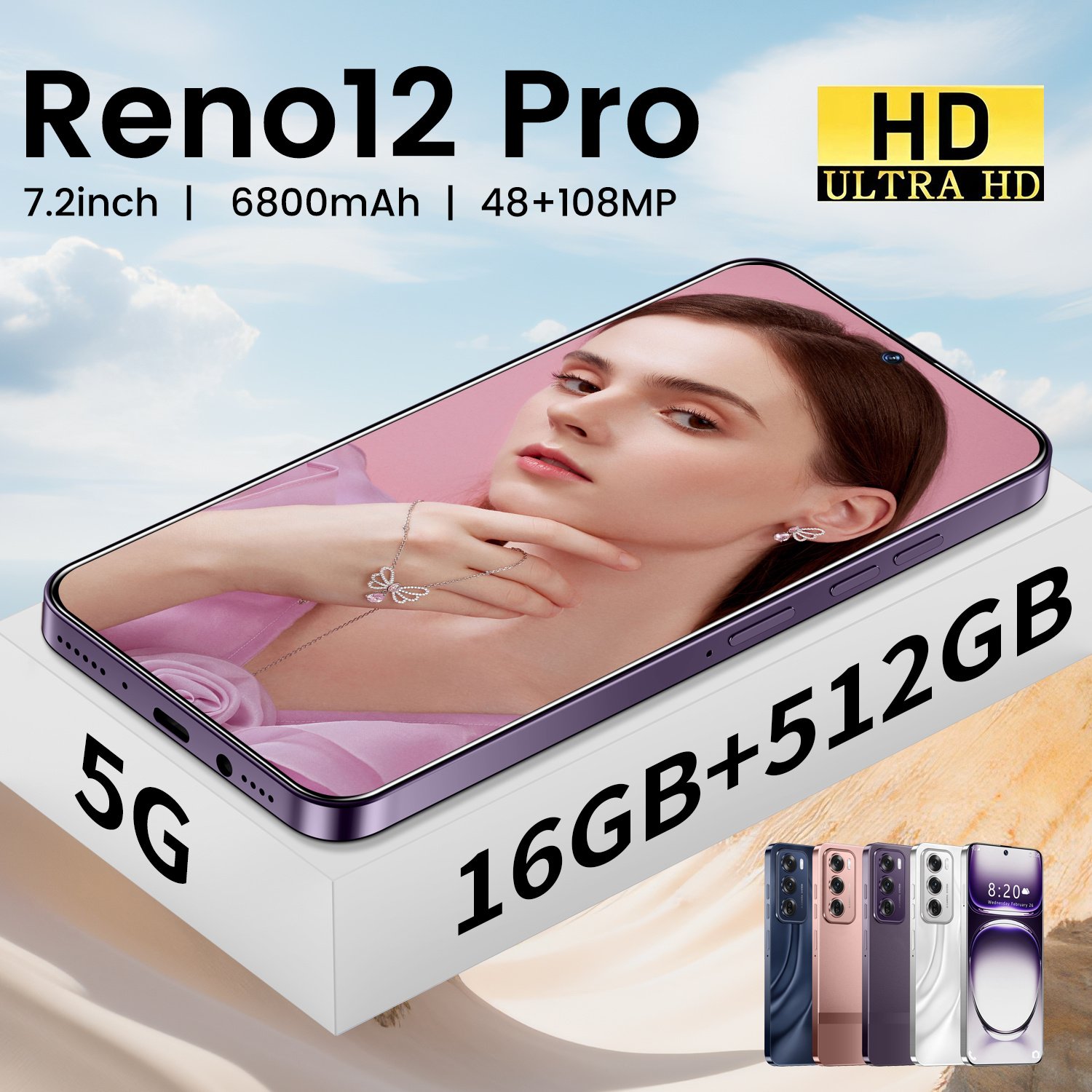 Original Smartphone 7.3 Inch Android 13 Phone 8000mAh Cell phones Camera Unlock Mobile Phones 5G Handys