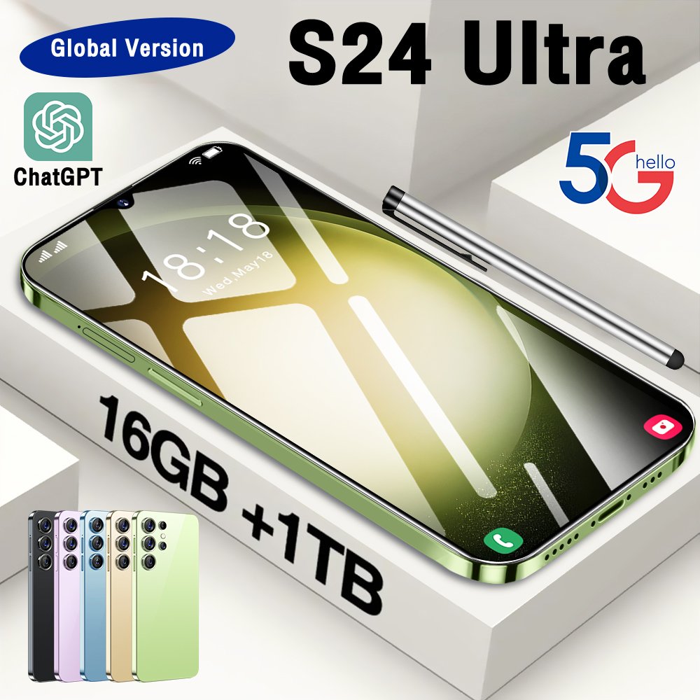 Original phones samsun s24 ultra Smartphones For s24 ultra 16GB+1TB 5G Dual SIM Cellphone Mobile Phone s24 ultra 5g smartphone