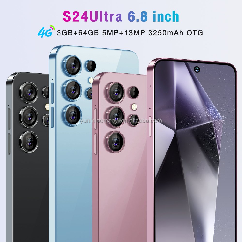 S24 ultra High Quality Version Android 8.1 Celular 64GB Cellphone 6.8inch Smartphone S24 Ultra Mobile Phone