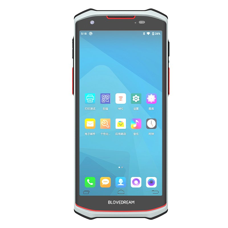 Original 5G Rugged Mobile Touch Computer Handheld 1D 2D Barcode Scanner Android PDA Rugged IP65 5.5inch With WIFI NFC