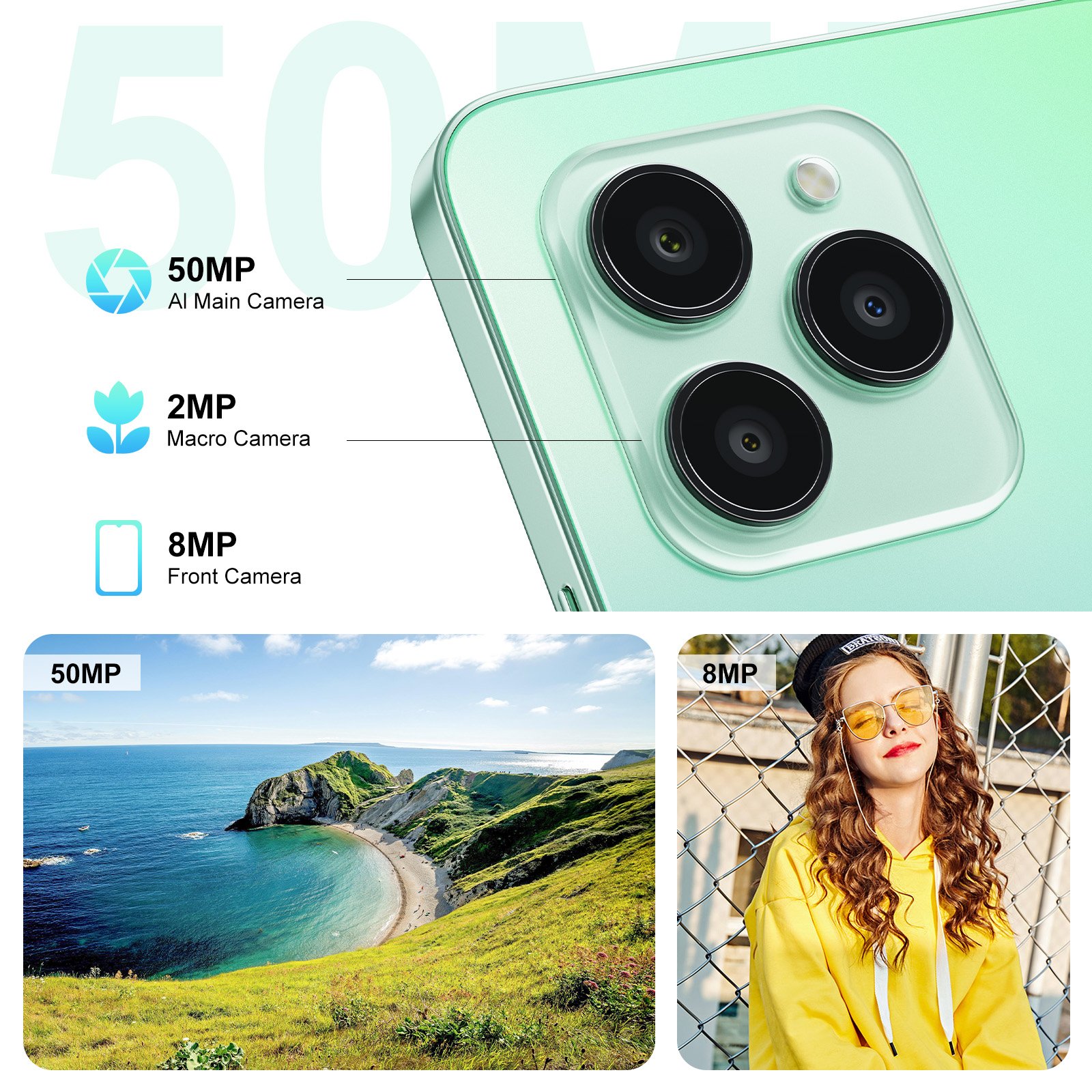 FOSSiBOT Android 14 mini mobilephone mobile 5g smartphone