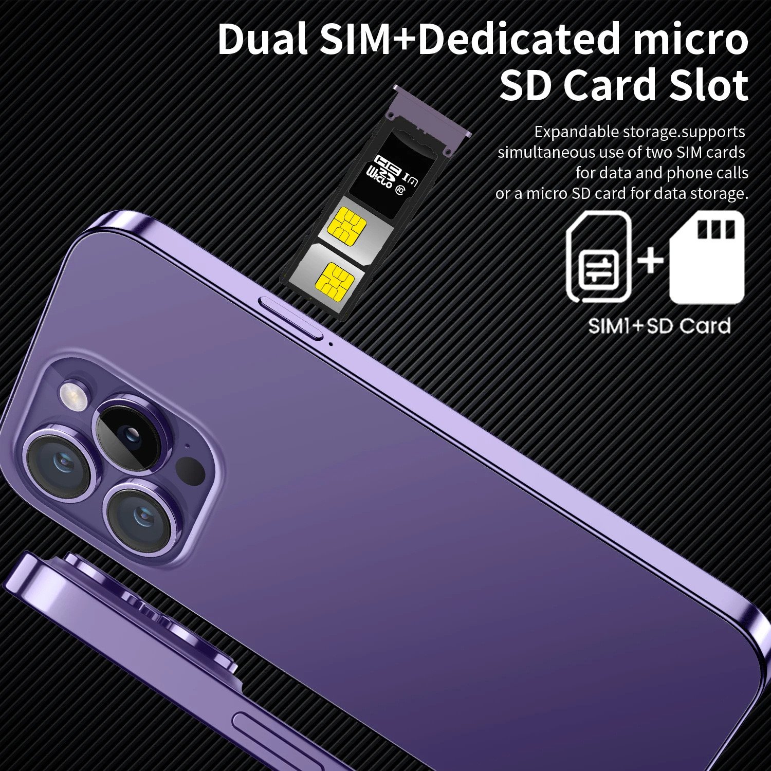 Best Smartphone 15 pro max 4G 5G smartphone 6GB+128GB unlocked cell phone 15 pro max with true memory