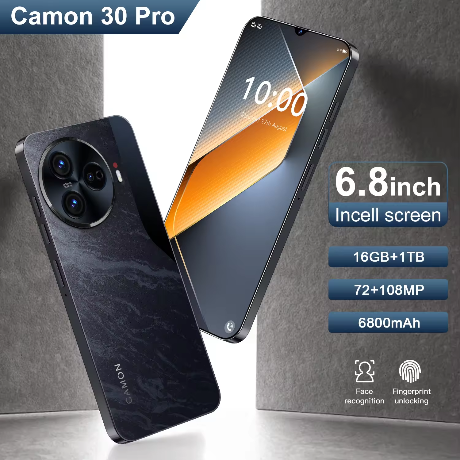 Y 2024 New Camon 30 Pro Phone Camon Android Phone Smartphone Mobile Phones 1TB