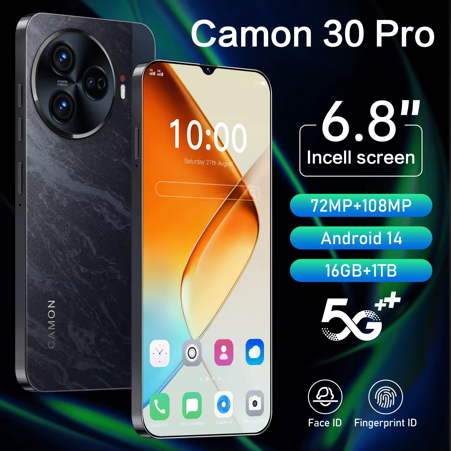 Y 2024 New Camon 30 Pro Phone Camon Android Phone Smartphone Mobile Phones 1TB