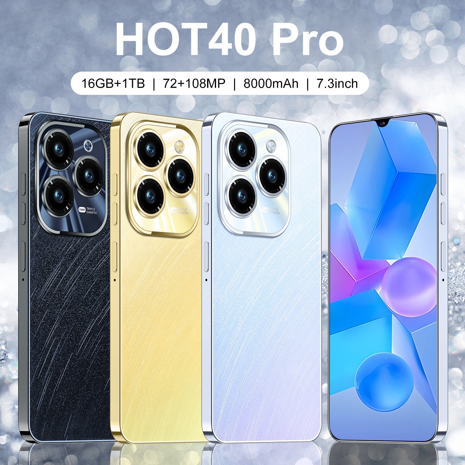 Hot40 Pro Android Mobile phone 5G smartphone new 6.8-inch incell screen true 4G all-in-one android phone