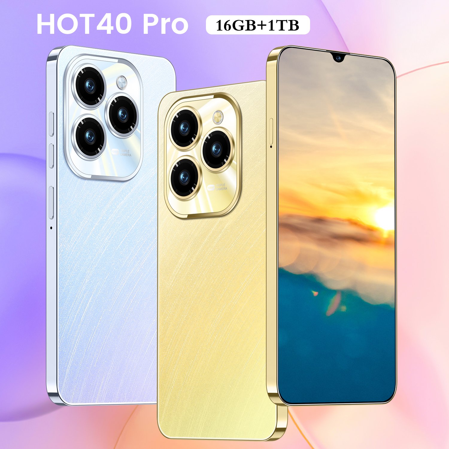 Hot40 Pro Android Mobile phone 5G smartphone new 6.8-inch incell screen true 4G all-in-one android phone