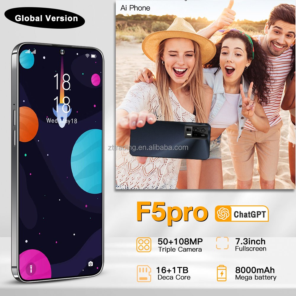 Cheap Telephone Telefone Inteligente Medome Smart Phone original 5G Smartphone F5 Pro Gaming Mobile Phone 16G 1T
