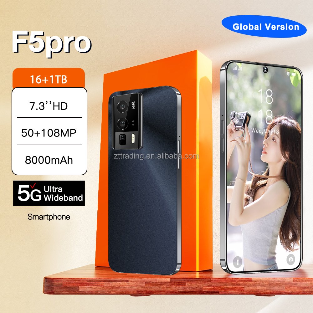 Cheap Telephone Telefone Inteligente Medome Smart Phone original 5G Smartphone F5 Pro Gaming Mobile Phone 16G 1T