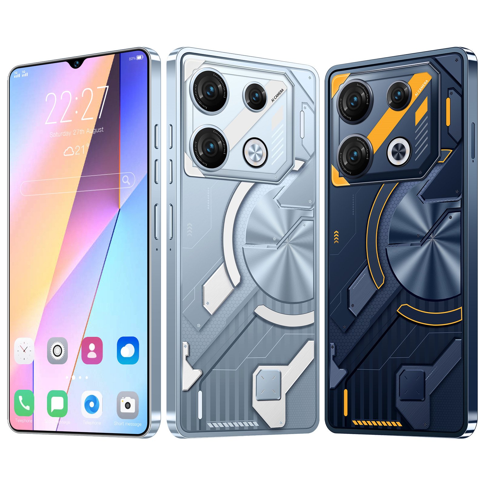 Latest 2024 Gt10 Pro Smart Mobile Phone Ai Android Unlocked Face Id Hd Screen Long Endurance Quick Charge Dual Sim Android