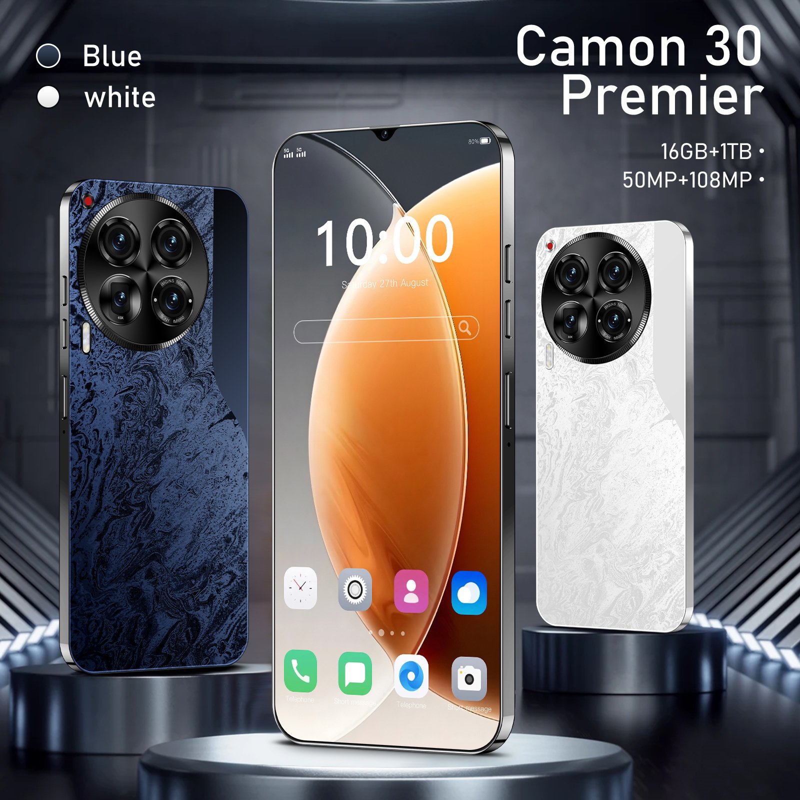 Original Camon 30 Premier 5G smartphone 16GB RAM 1TB 2SIM Cellphone Wholesale Android mobile phones