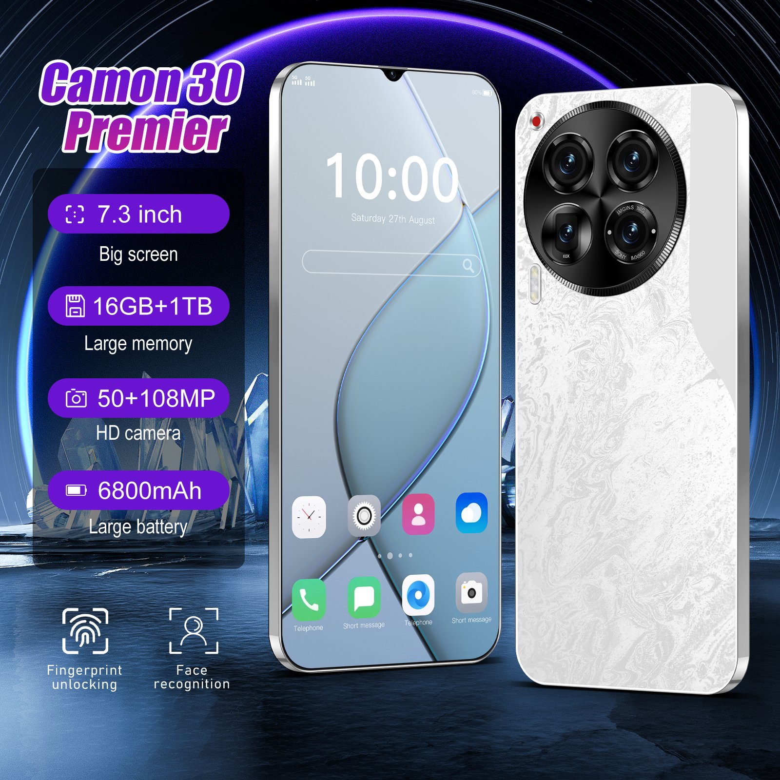 Original Camon 30 Premier 5G smartphone 16GB RAM 1TB 2SIM Cellphone Wholesale Android mobile phones