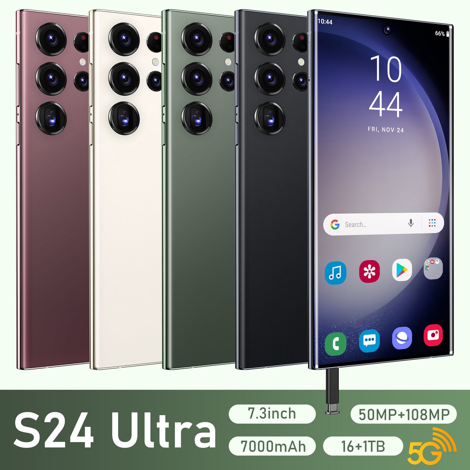 Original phones s24 ultra Smartphones 7.3 inches 16GB+1TB 5G Dual SIM Cellphone Mobile Phone Android 13 s 5g smartphone